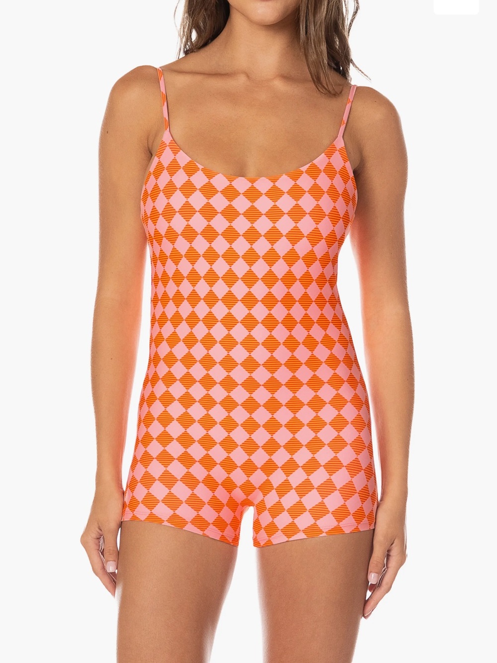 Maaji Sunset Grid Haze One-Piece Swimsuit NWT